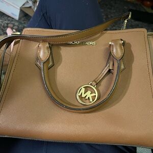 Michael Kors Tan Leather Satchel